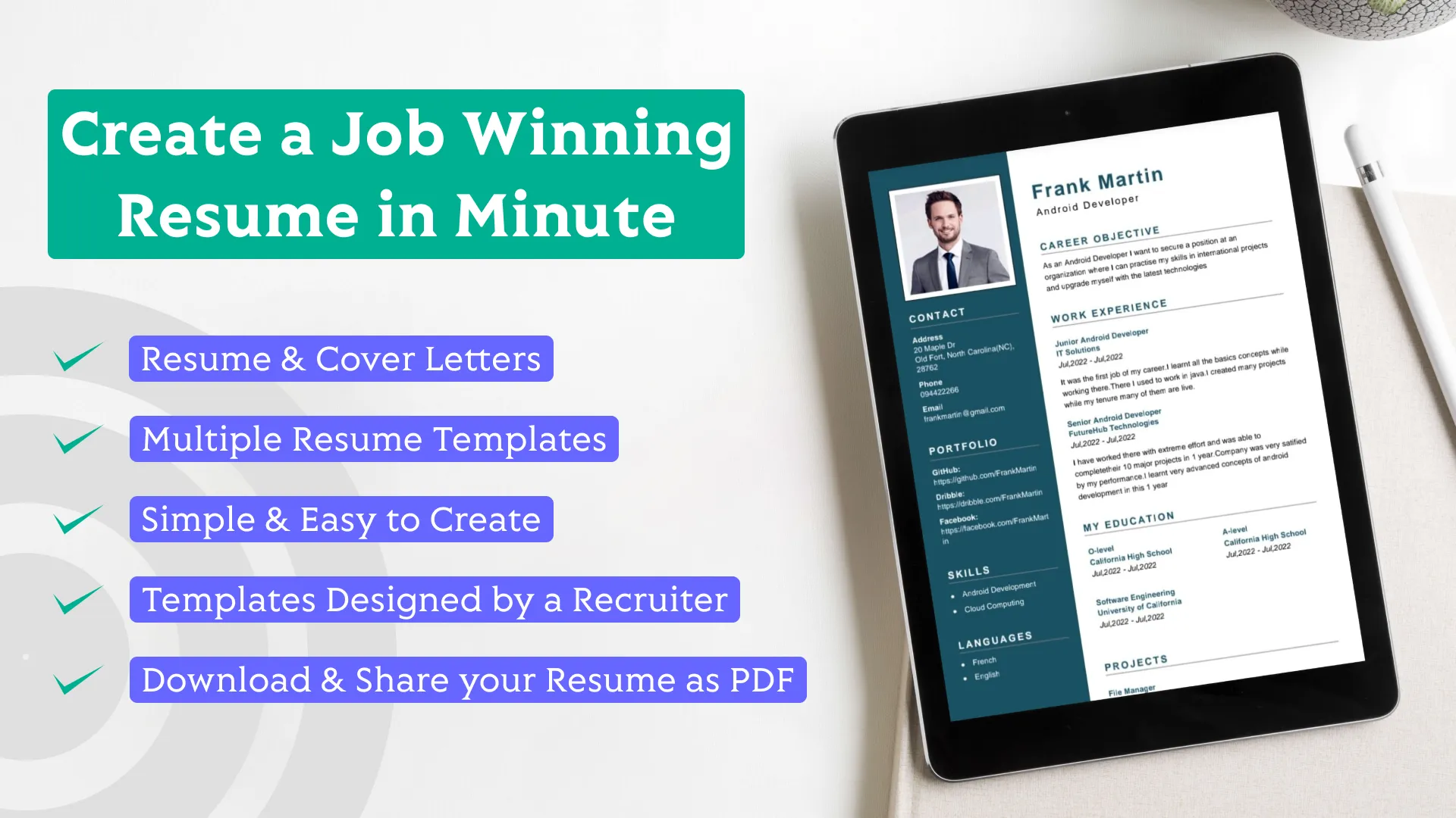 Resume Guru - Resume Builder | Indus Appstore | Screenshot