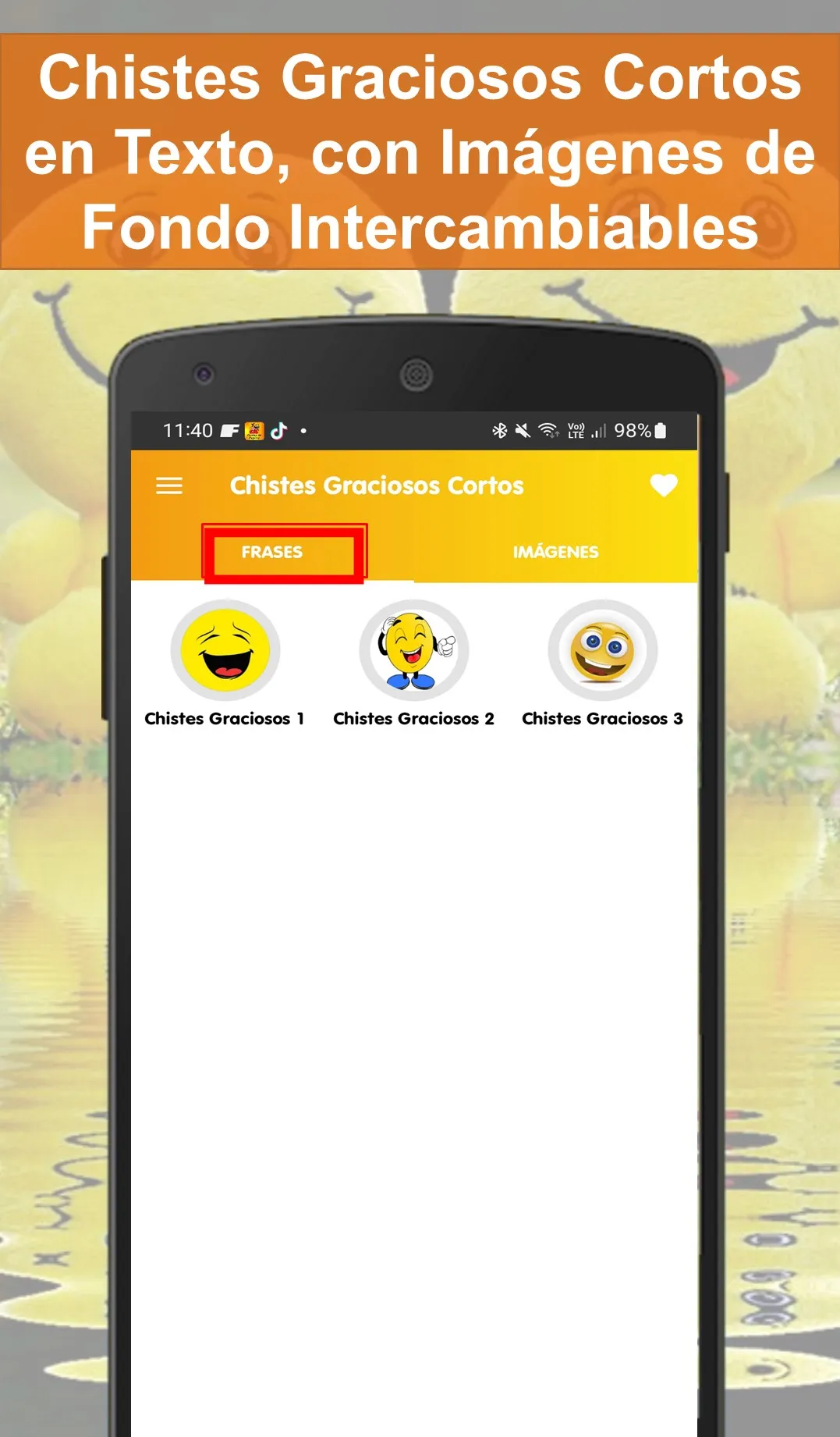 Chistes Graciosos Cortos | Indus Appstore | Screenshot