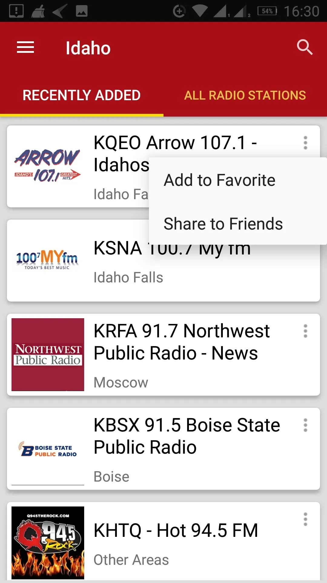 Idaho Radio Stations - USA | Indus Appstore | Screenshot