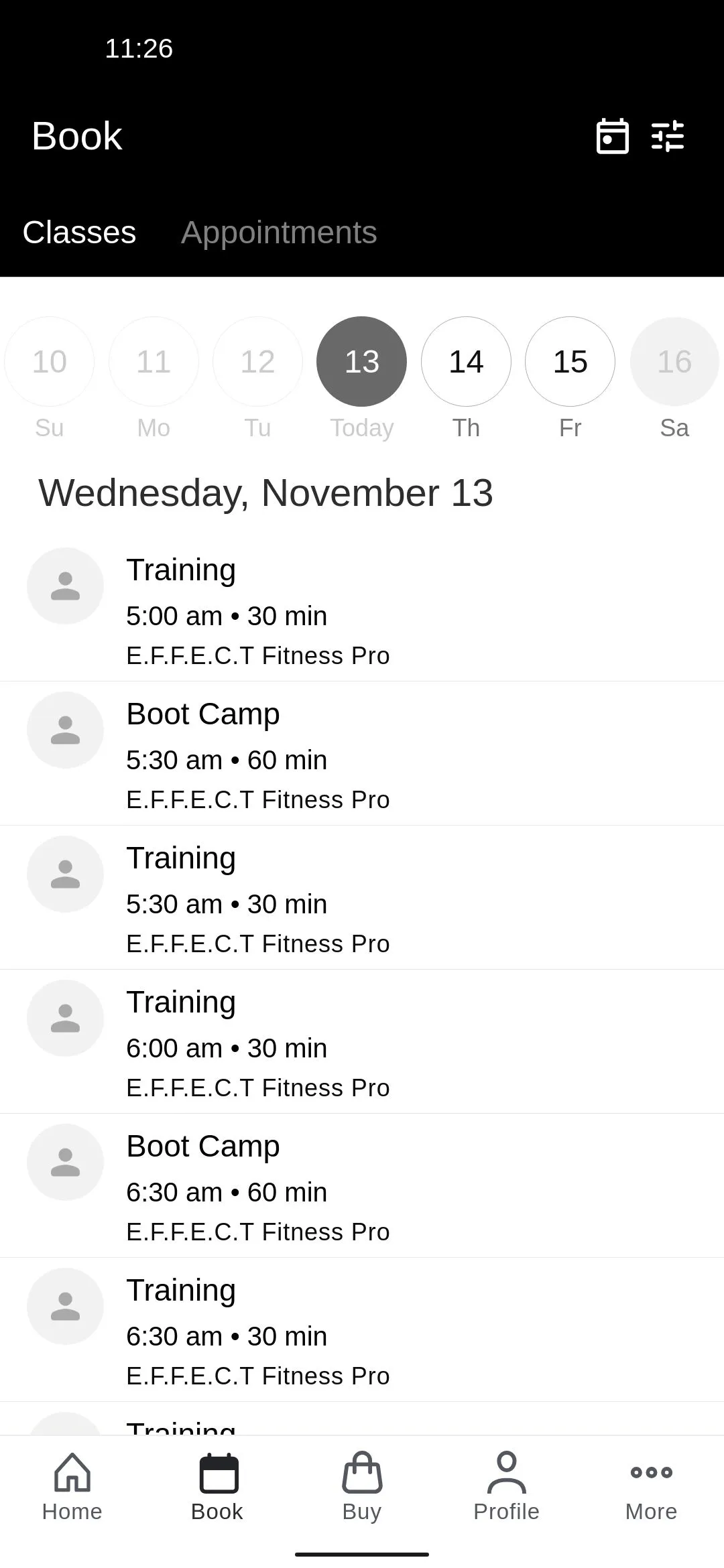 Effect Fitness Atlanta | Indus Appstore | Screenshot