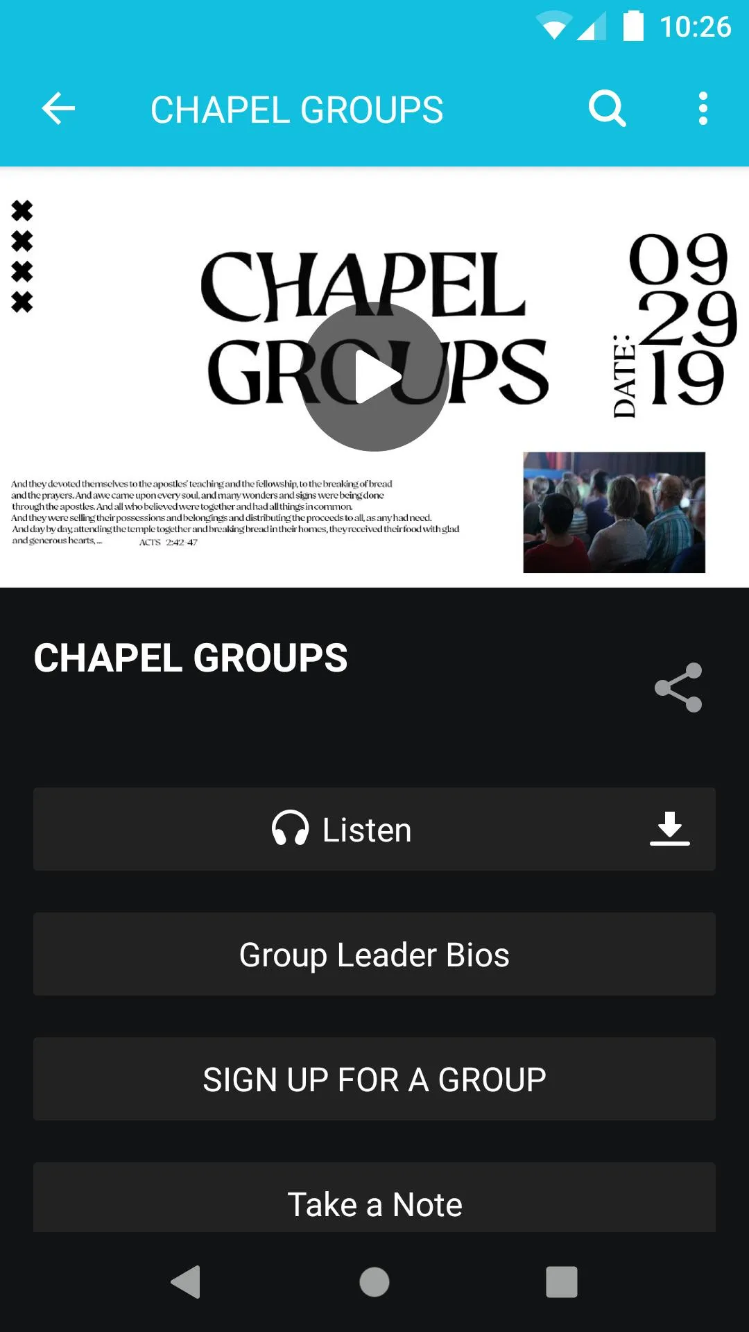 The Chapel KC | Indus Appstore | Screenshot