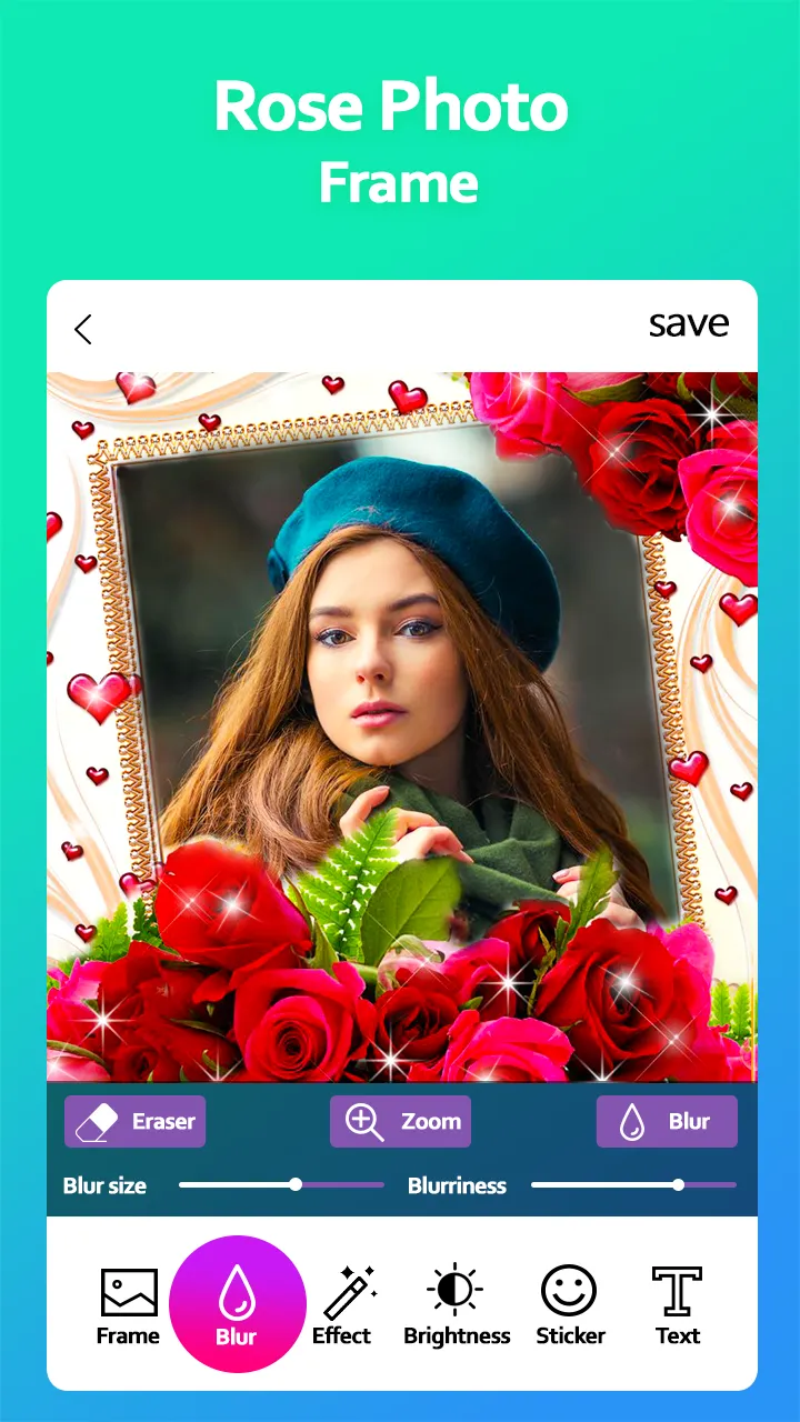 Rose Photo Frame | Indus Appstore | Screenshot