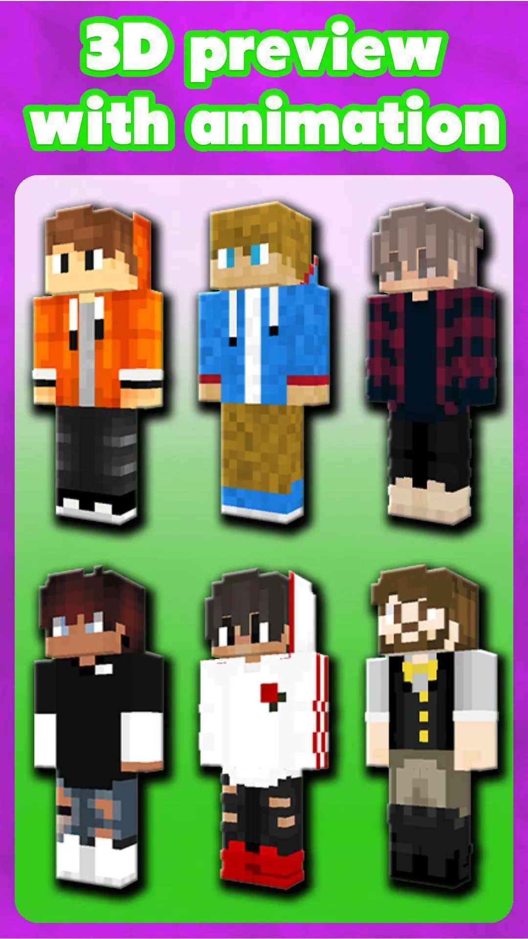 Boy Skins for Minecraft PE | Indus Appstore | Screenshot