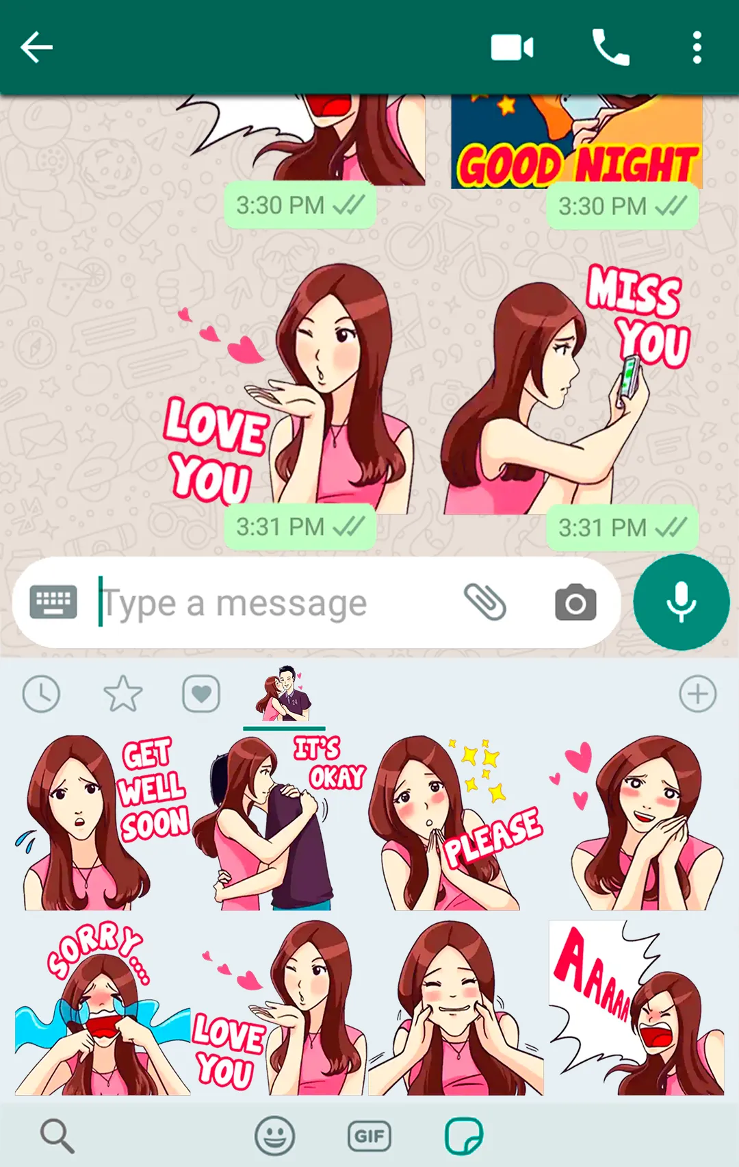 Love Story Stickers WASticker | Indus Appstore | Screenshot