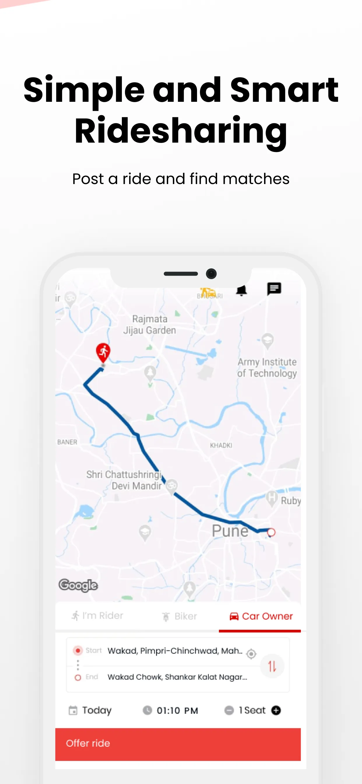 sRide™ - Carpool & Taxipool | Indus Appstore | Screenshot