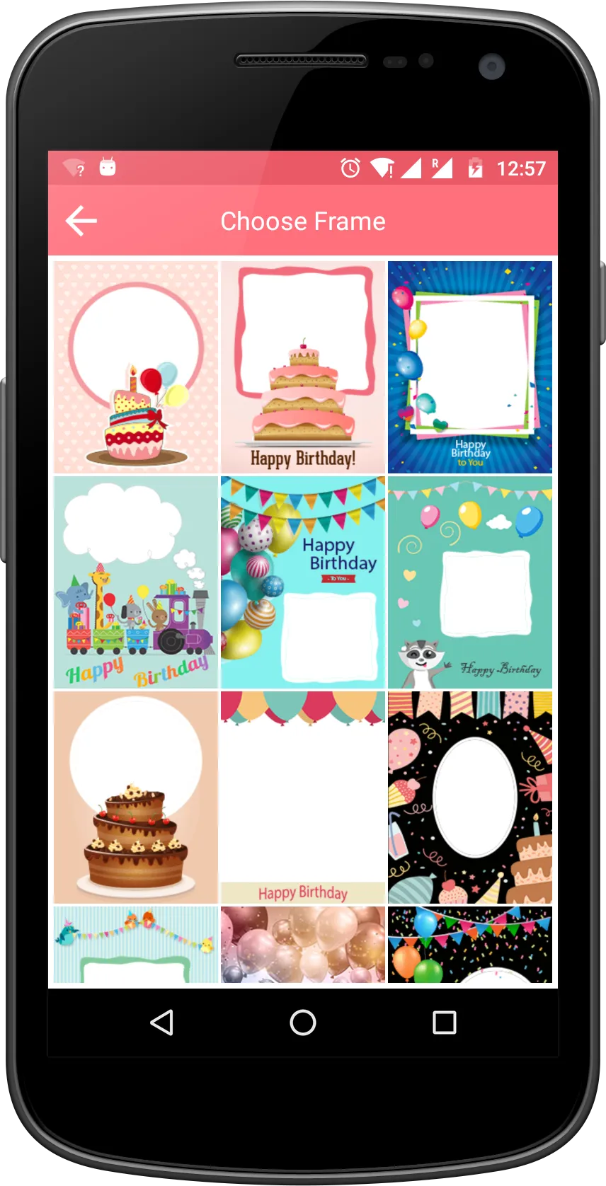 Birthday Photo Frames | Indus Appstore | Screenshot