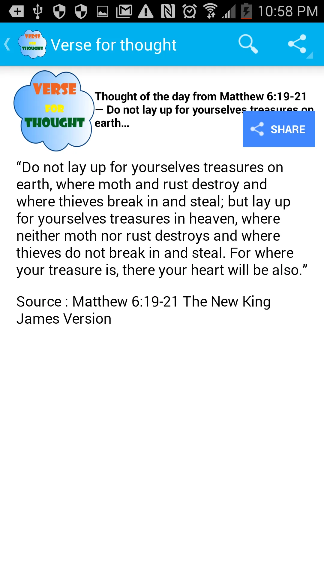 Bible Verse for Thought | Indus Appstore | Screenshot