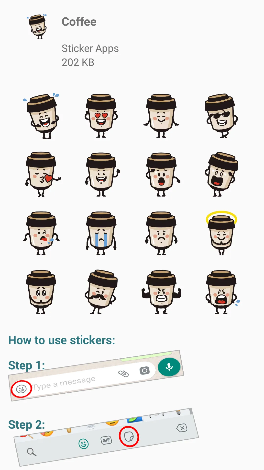 Stickers App - stickers and em | Indus Appstore | Screenshot