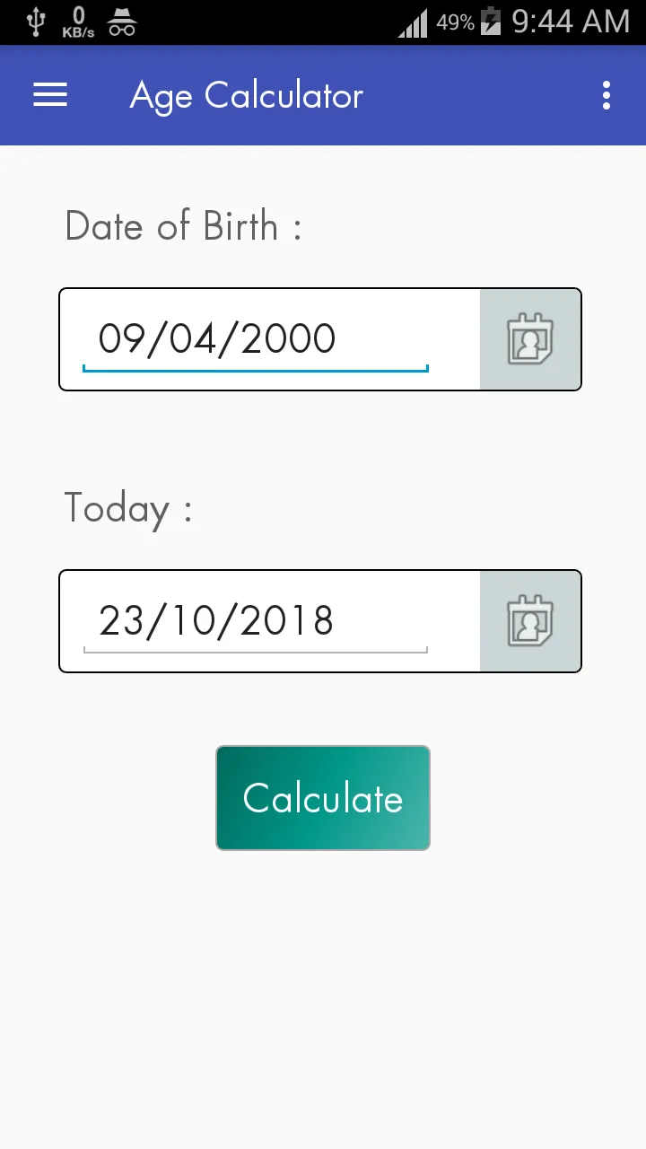 Age Calculator | Indus Appstore | Screenshot