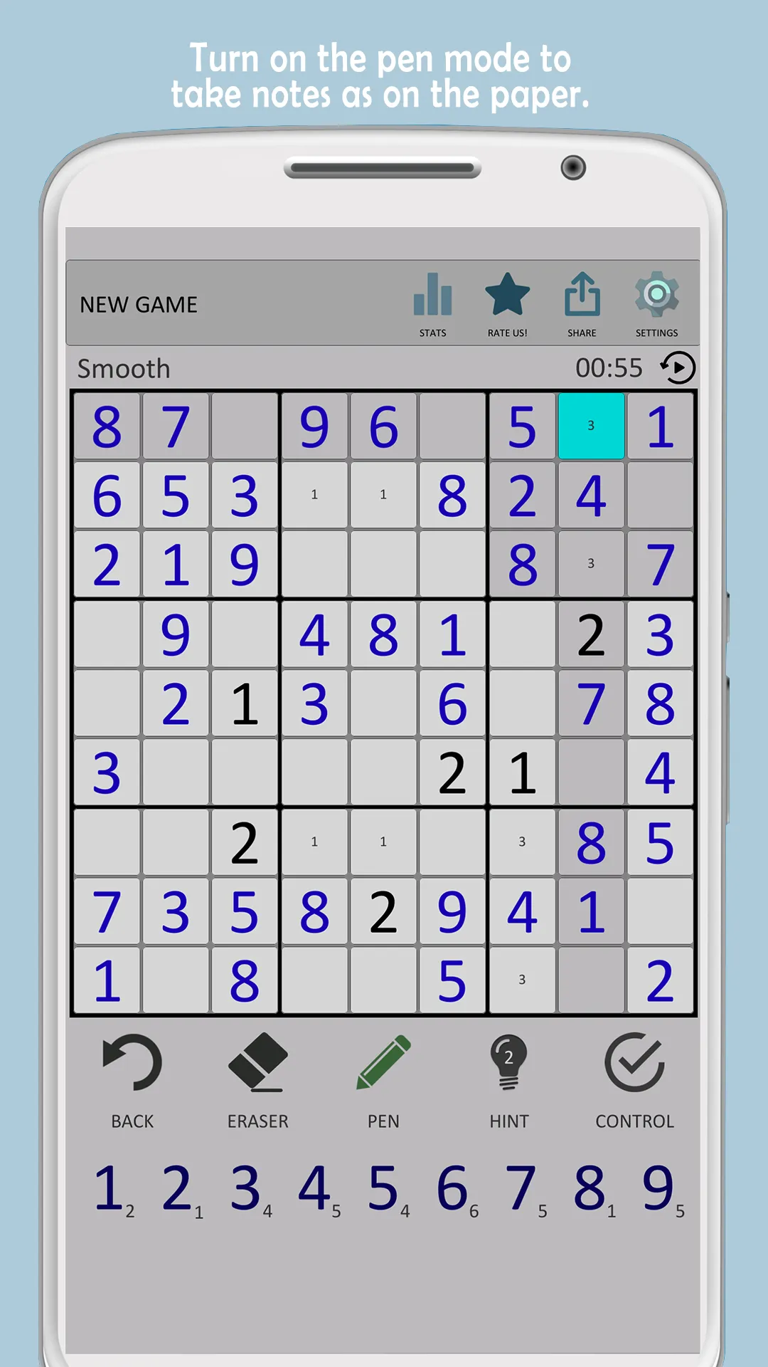 Classic Sudoku Numbers Puzzle | Indus Appstore | Screenshot