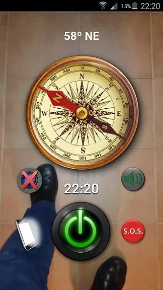Flashlight Compass SOS | Indus Appstore | Screenshot