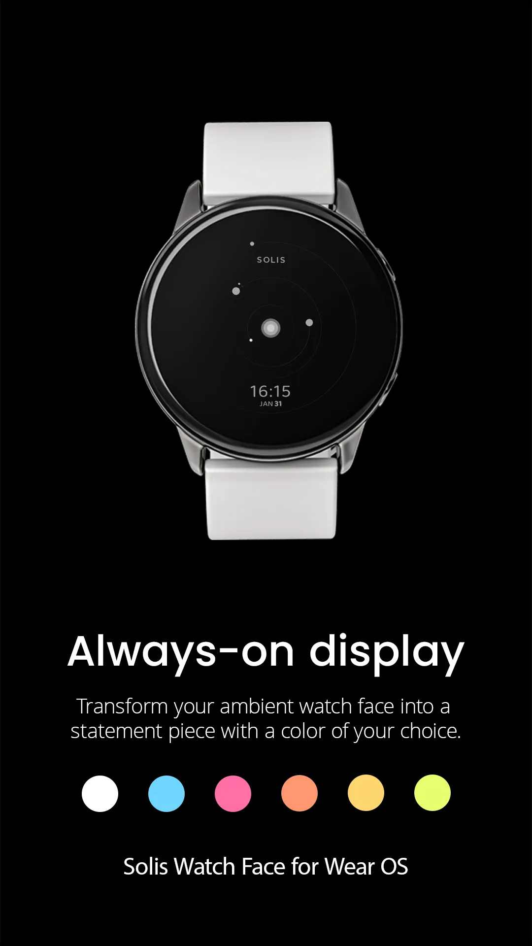 Solis Watch Face for Wear OS | Indus Appstore | Screenshot