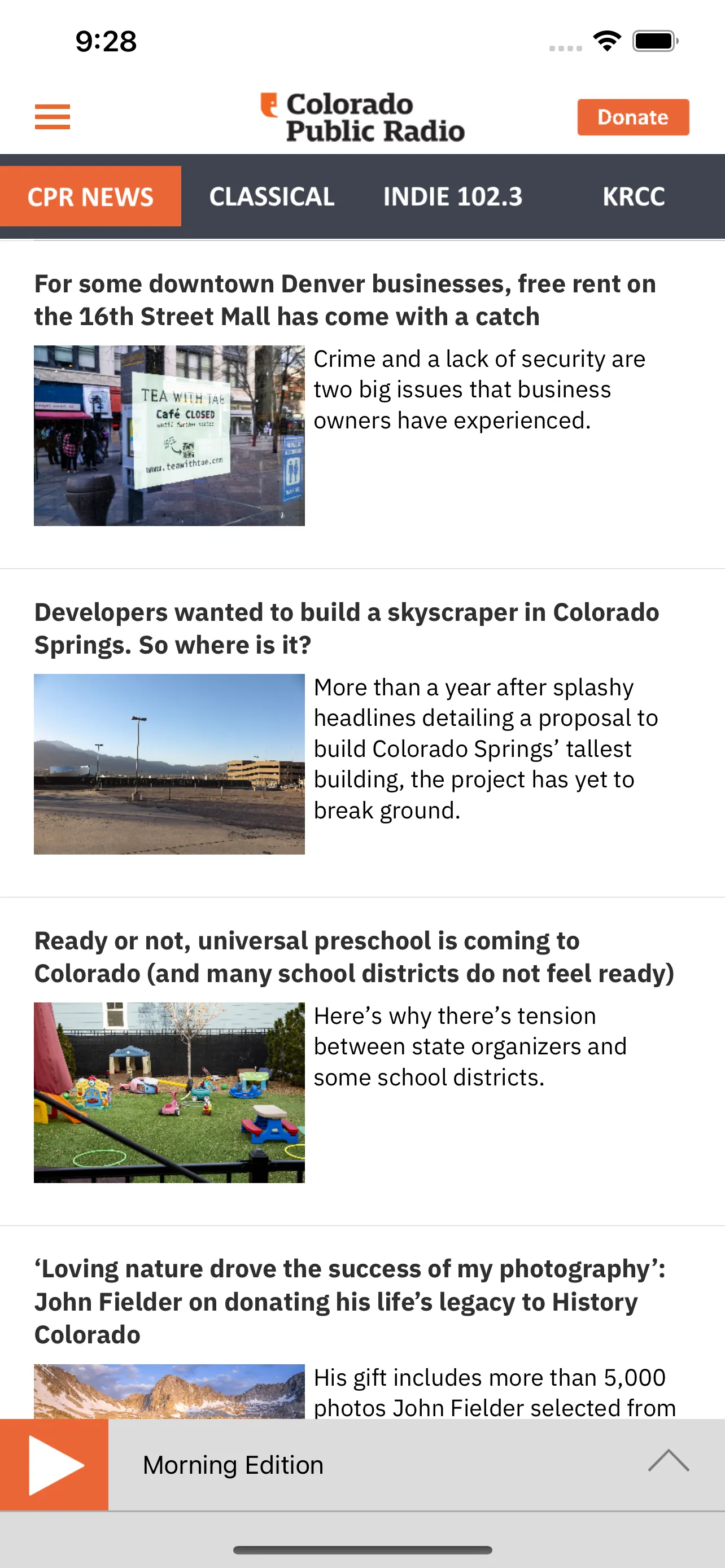 Colorado Public Radio | Indus Appstore | Screenshot