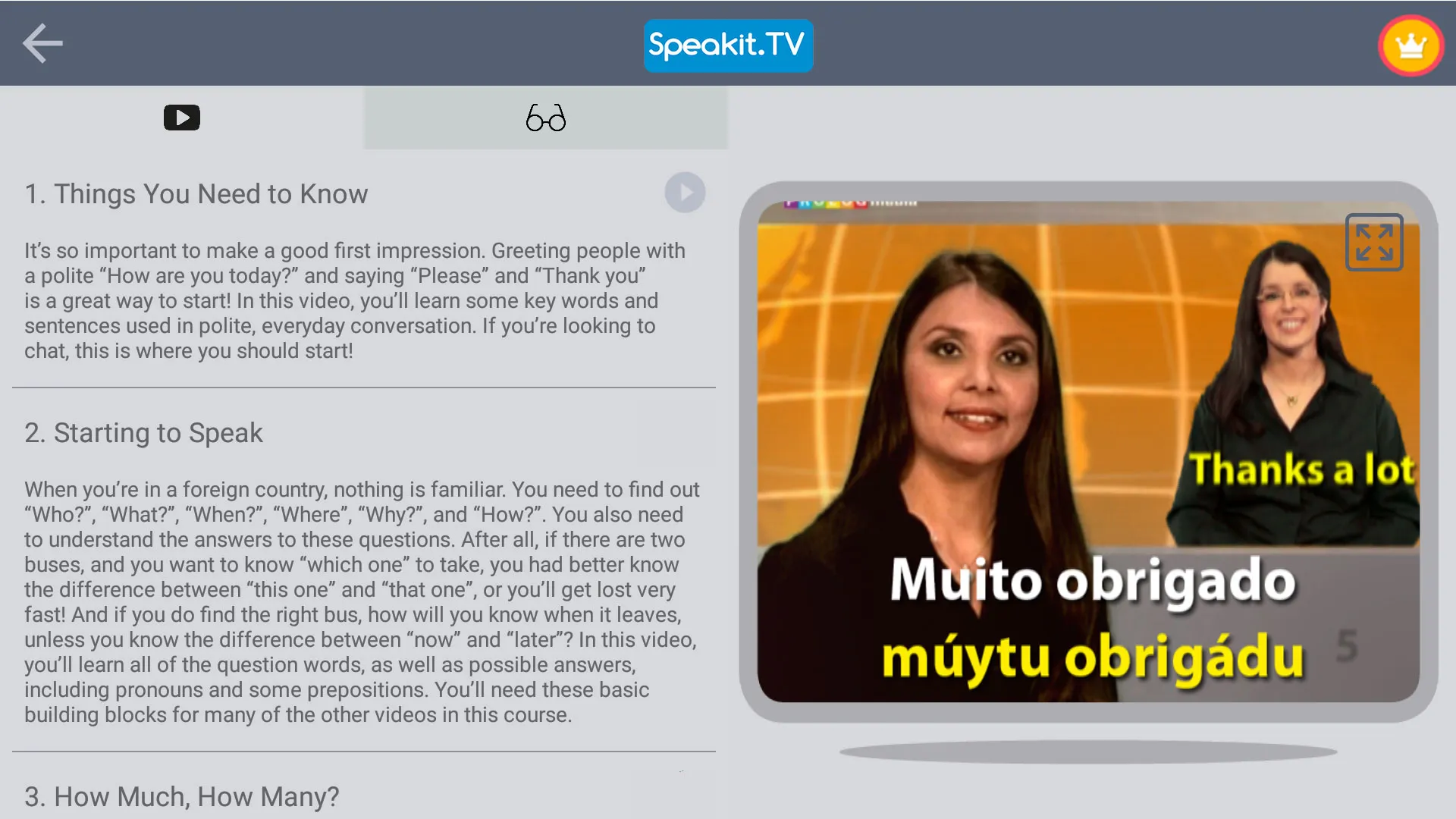 Portuguese | by Speakit.tv | Indus Appstore | Screenshot