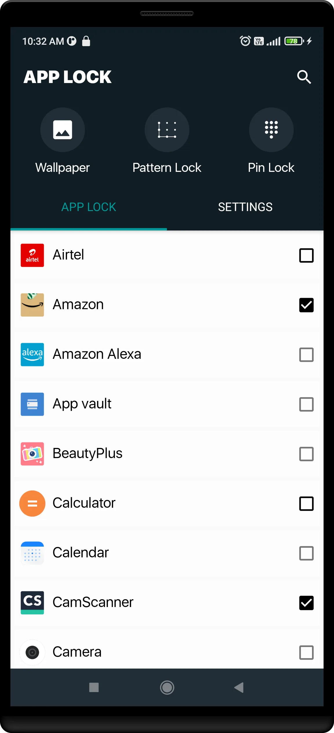 AppLock - Fingerprint Lock | Indus Appstore | Screenshot