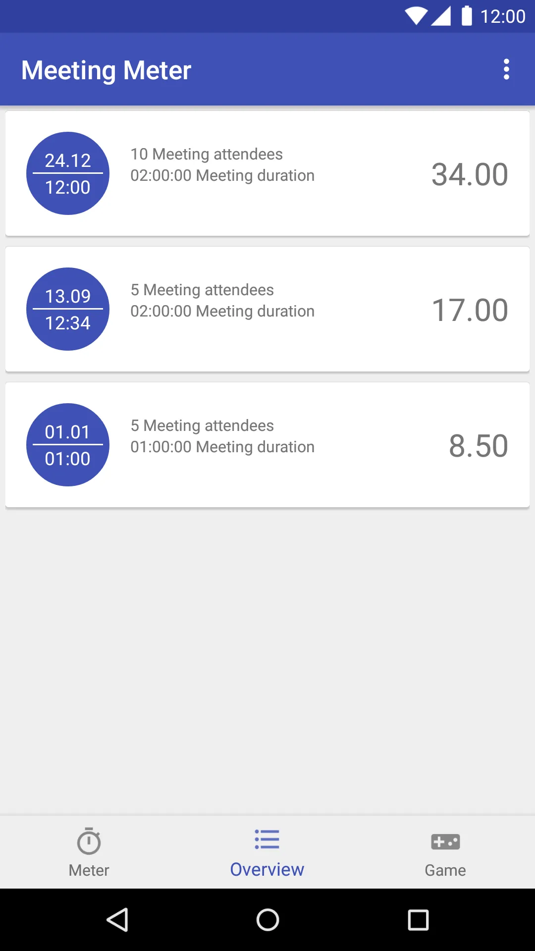 Meeting Meter | Indus Appstore | Screenshot