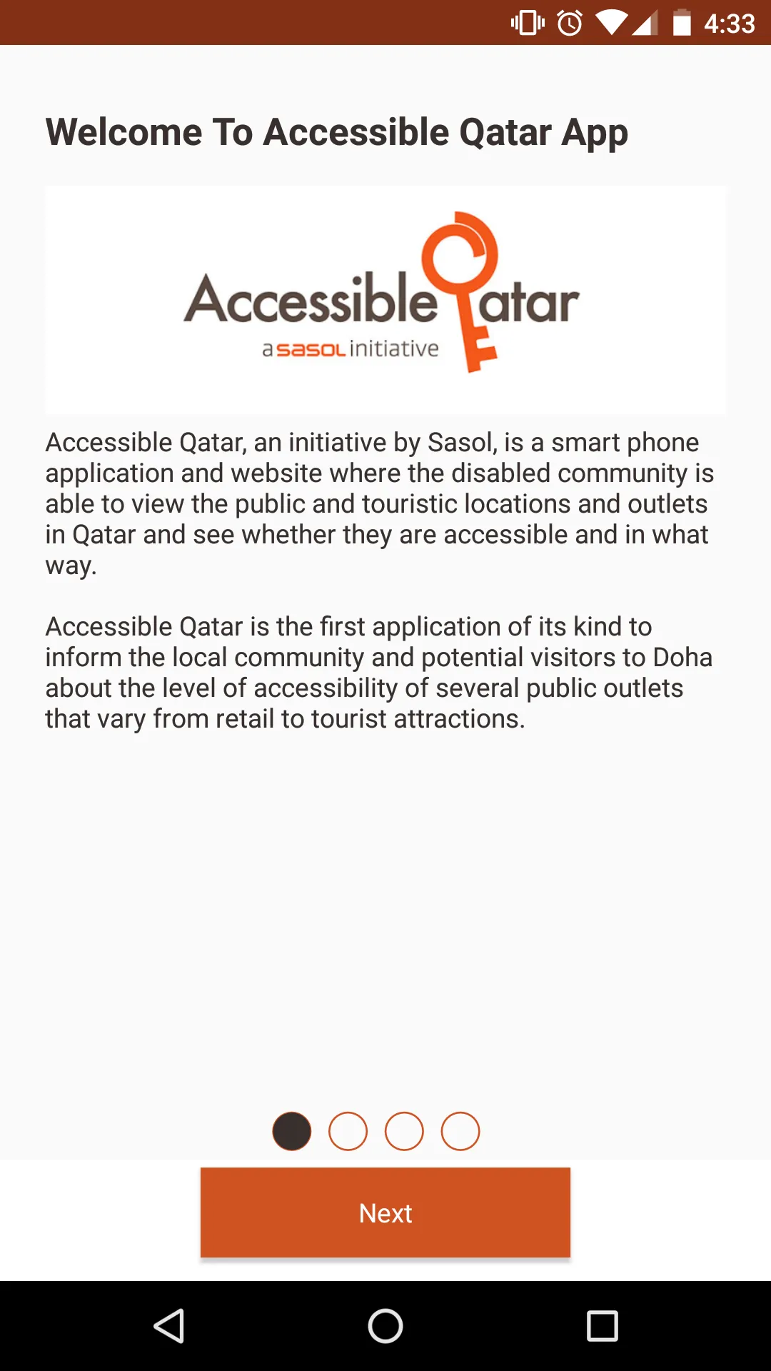 Accessible Qatar | Indus Appstore | Screenshot