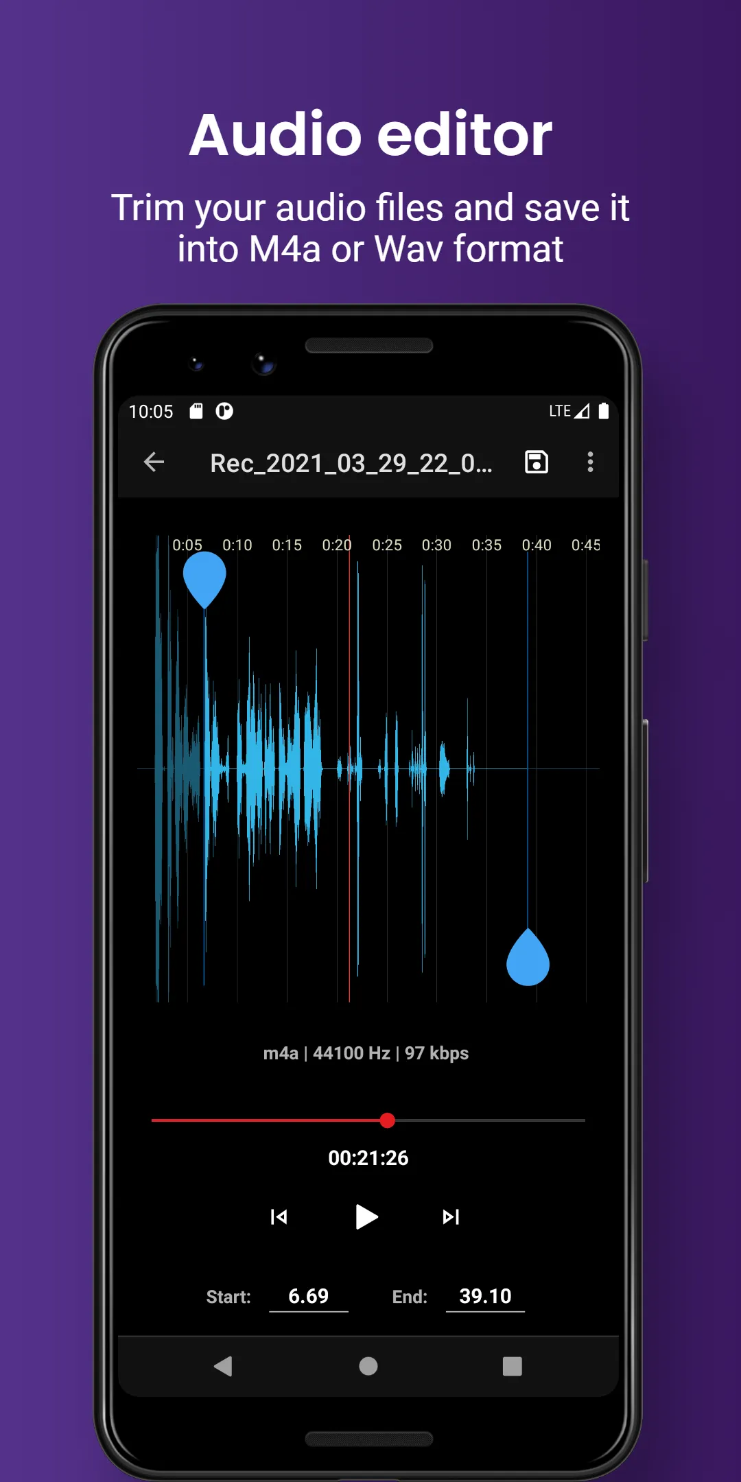 Smart voice recorder - editor | Indus Appstore | Screenshot