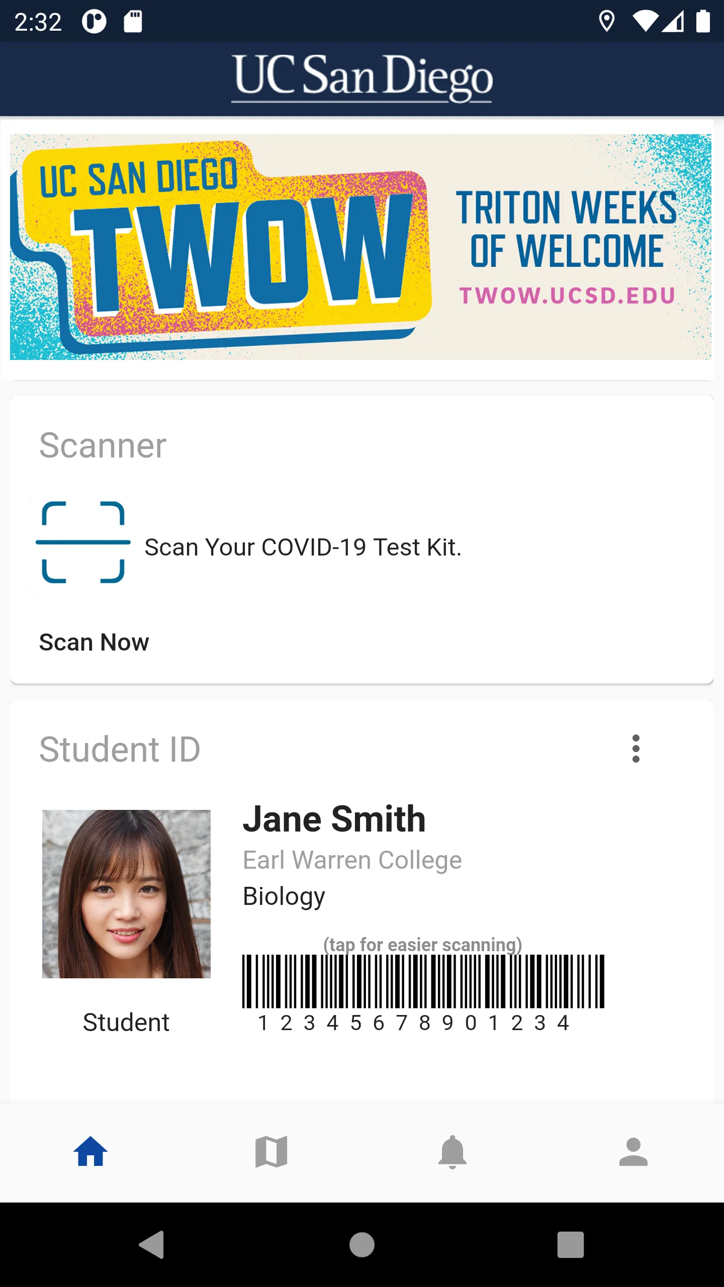 UC San Diego | Indus Appstore | Screenshot