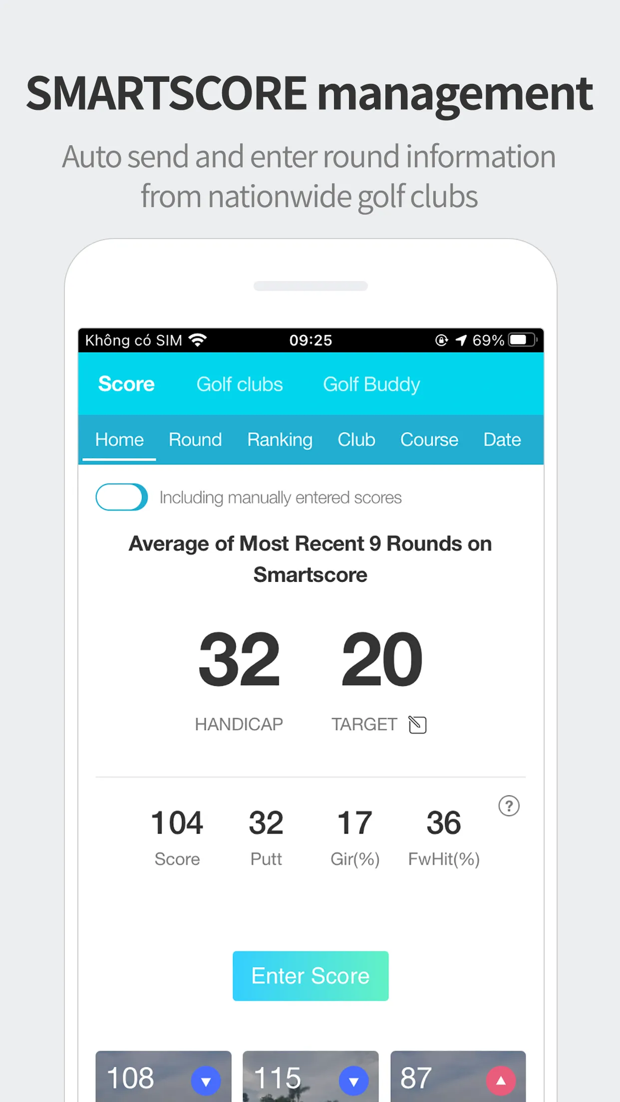 Smartscore-Golf Portal Service | Indus Appstore | Screenshot