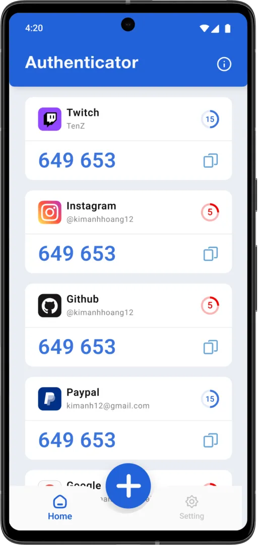 Authenticator Easy App | Indus Appstore | Screenshot