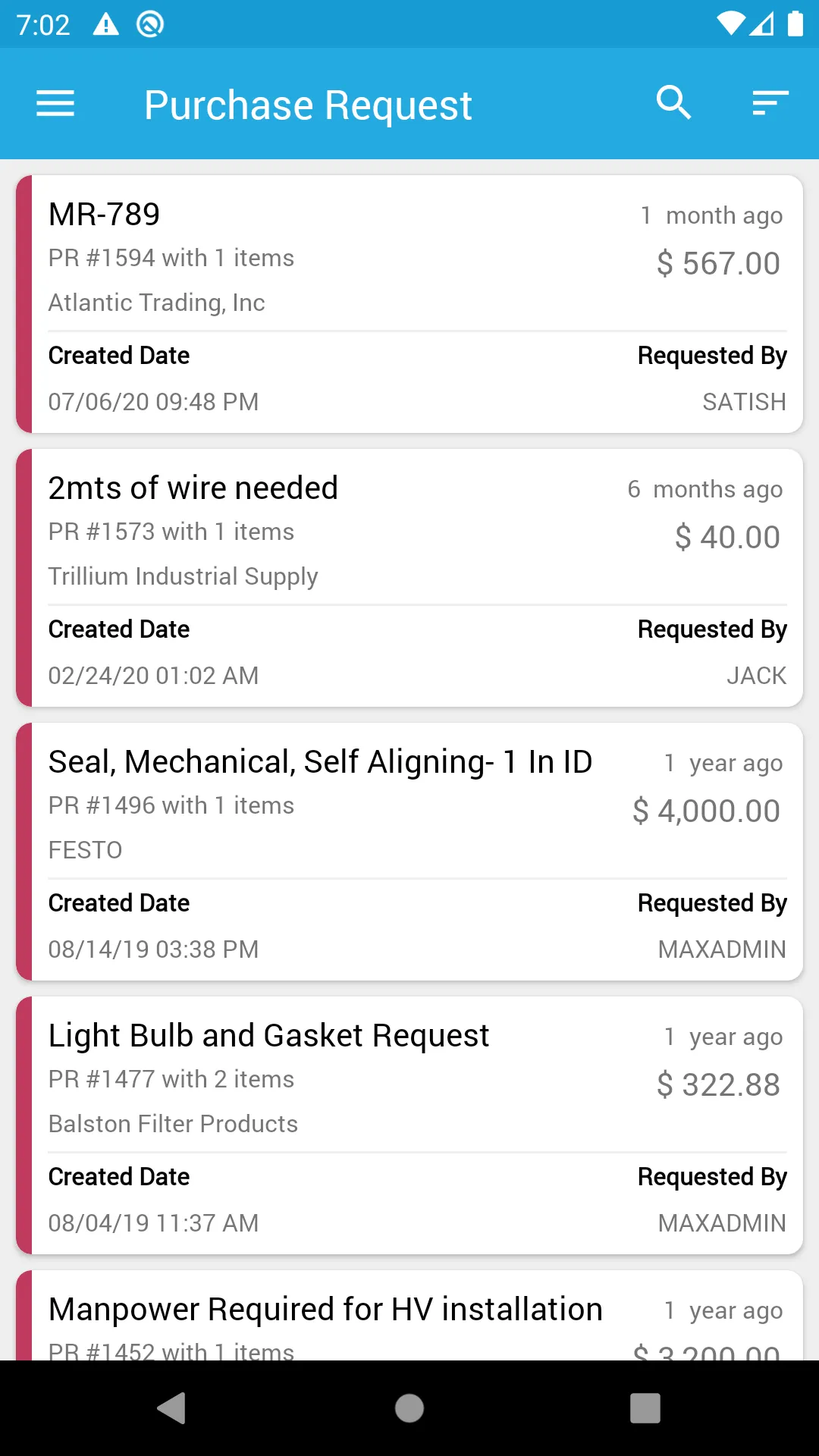 EAM360 Manager App for Maximo | Indus Appstore | Screenshot