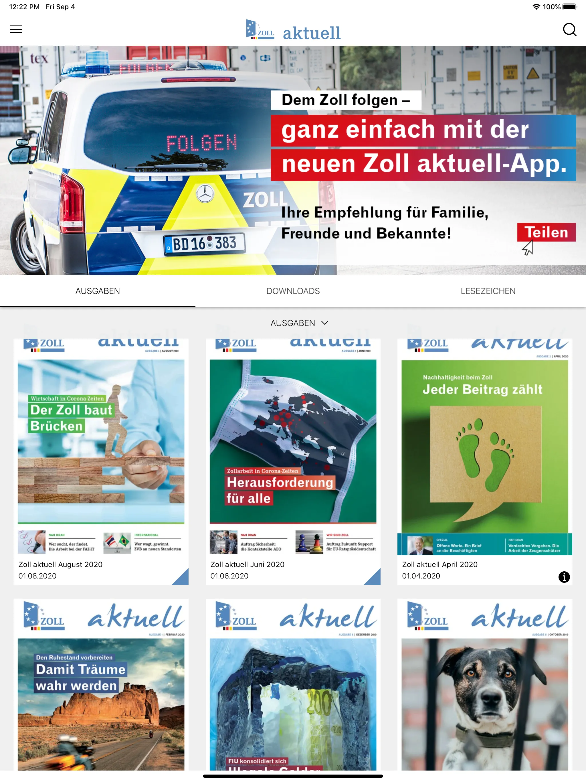 Zoll aktuell | Indus Appstore | Screenshot