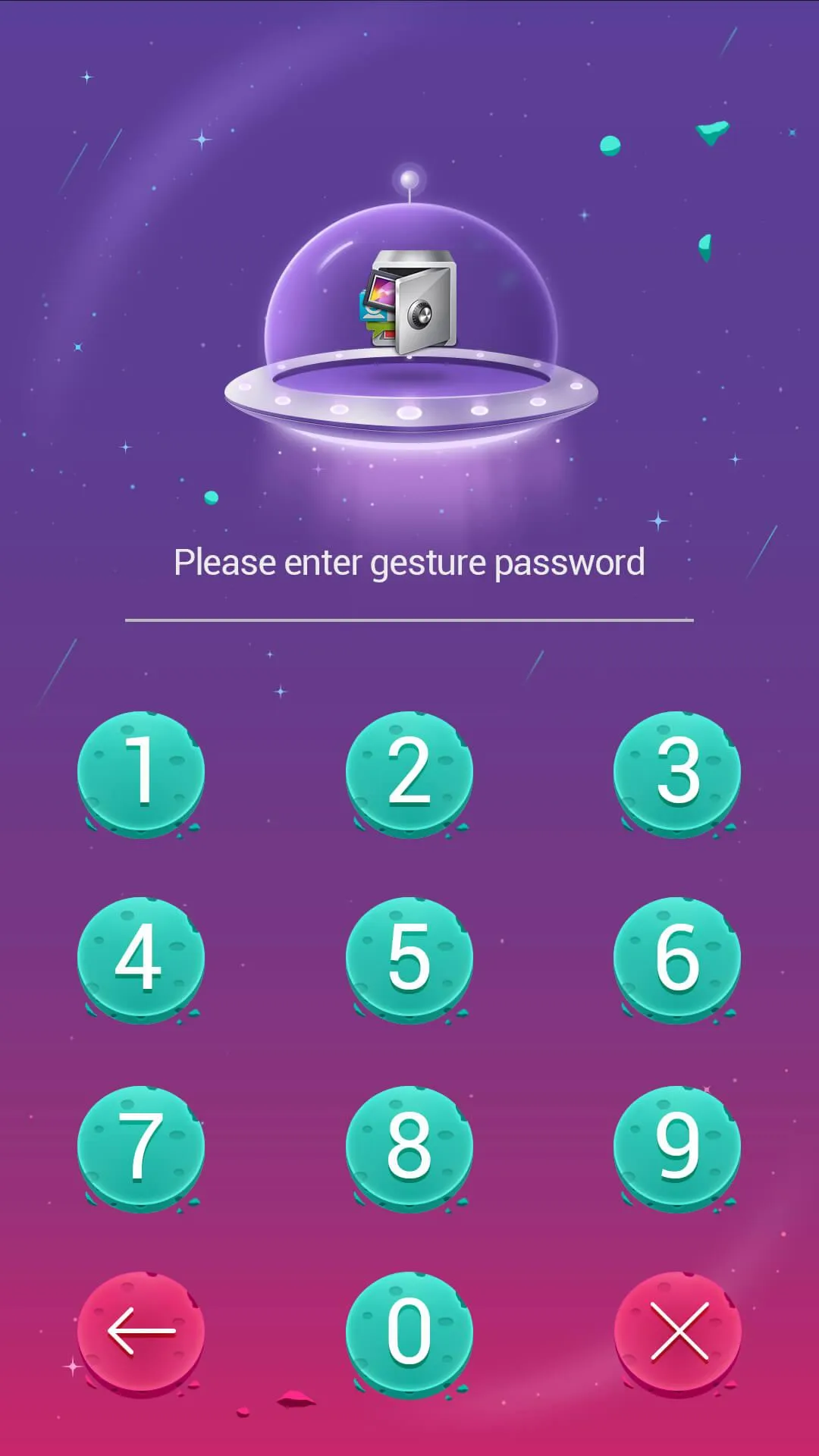 AppLock Theme SpaceTravel | Indus Appstore | Screenshot