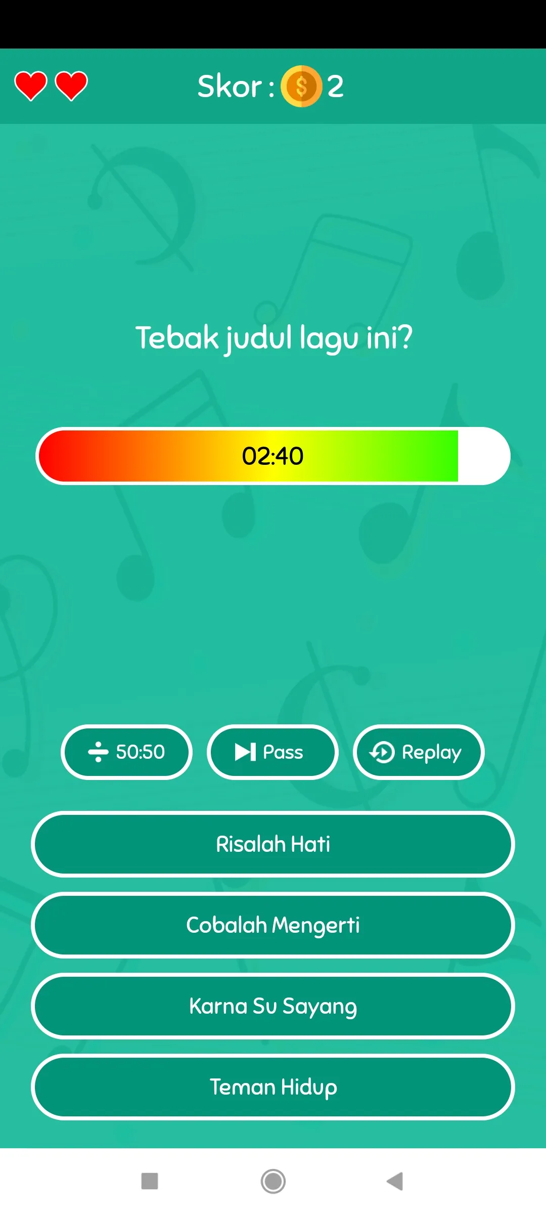 Game Tebak Lagu | Indus Appstore | Screenshot