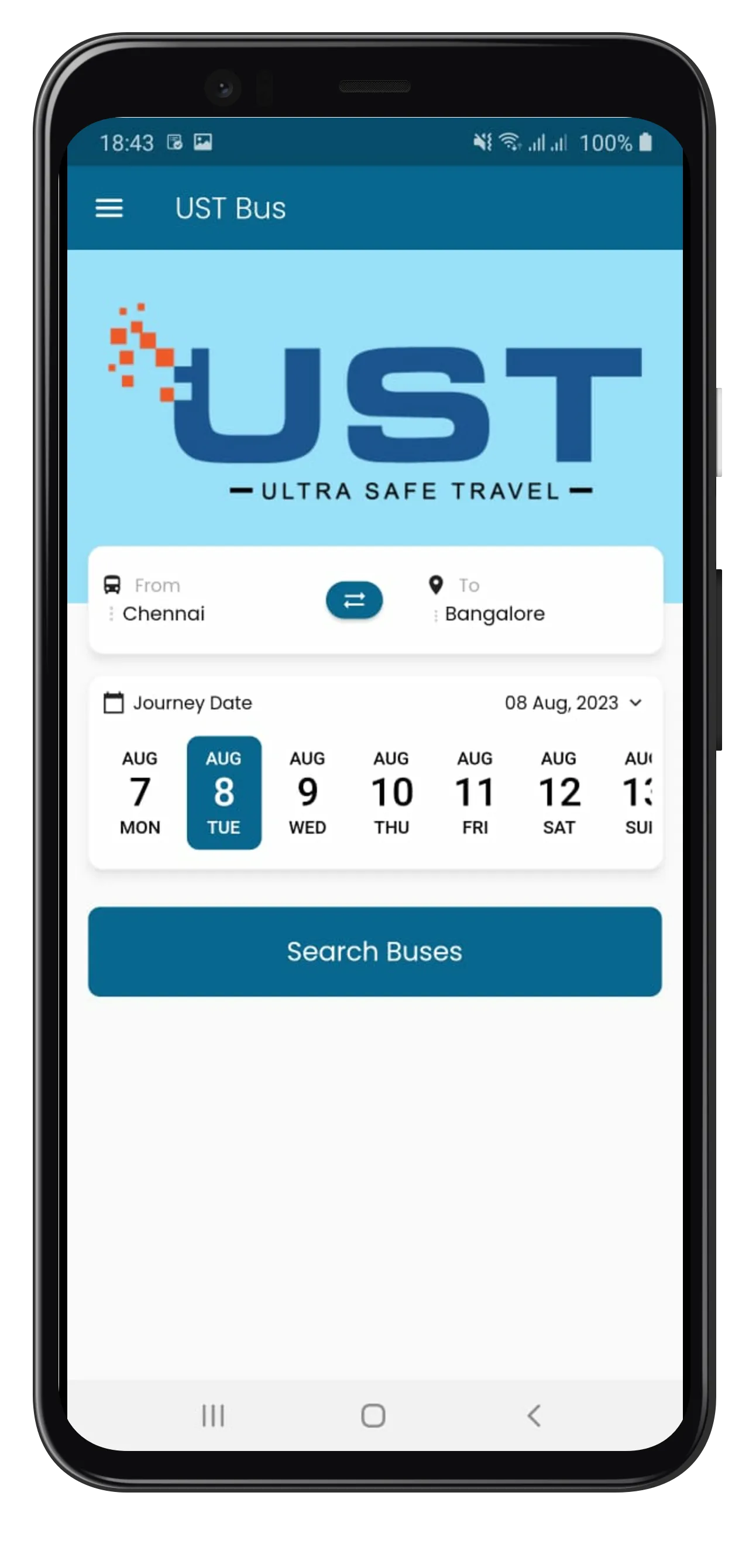 UST Bus | Indus Appstore | Screenshot