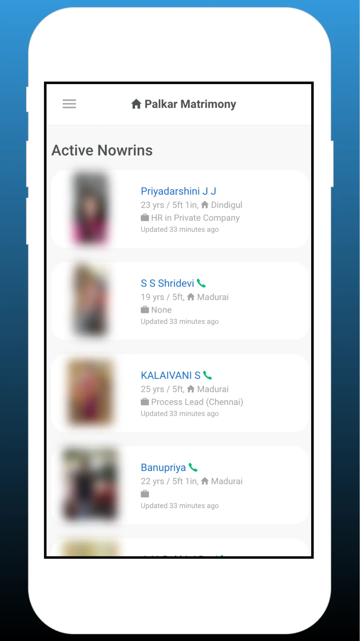 Palkar Matrimony (Sourashtra) | Indus Appstore | Screenshot