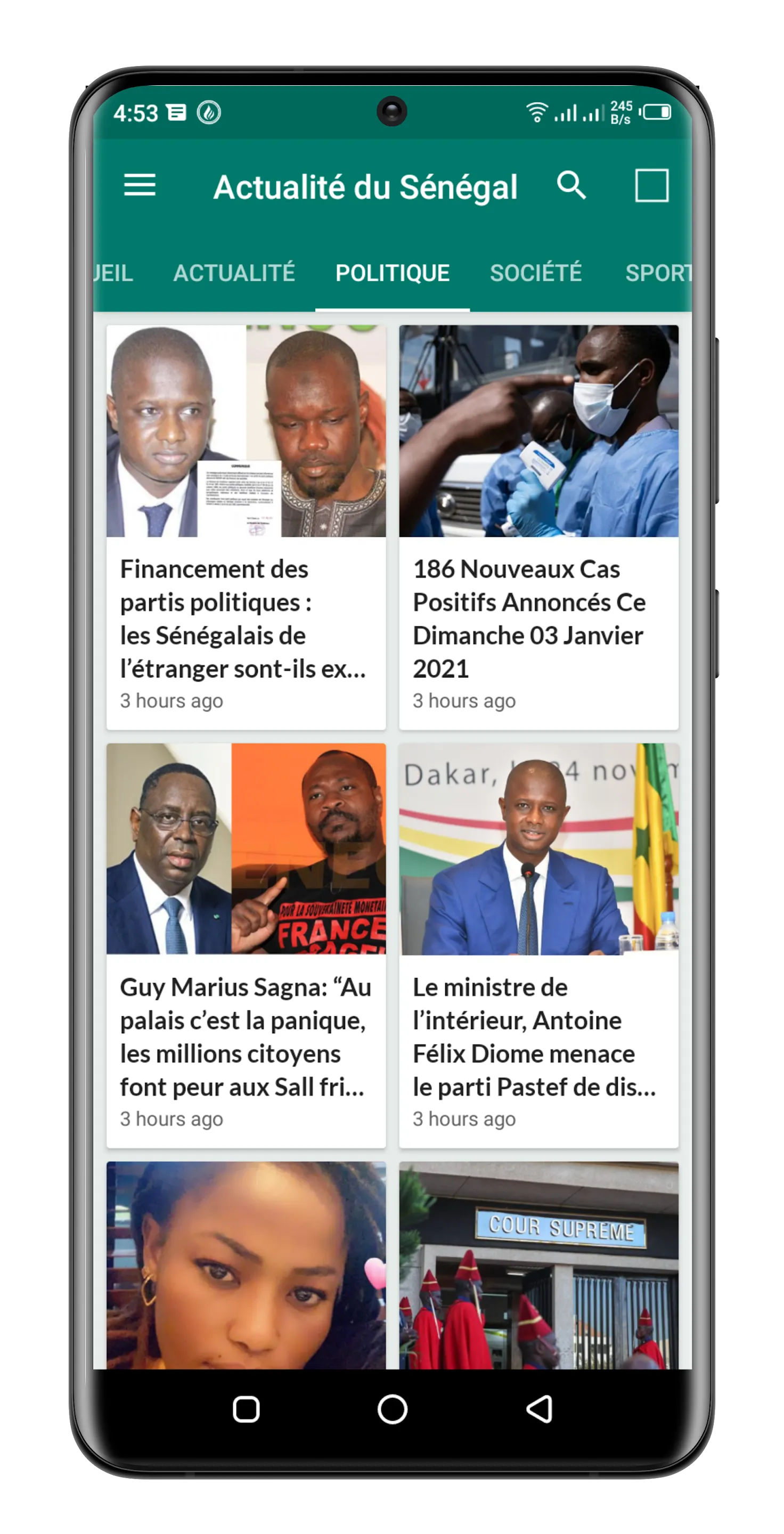 Sénégal Actualités. | Indus Appstore | Screenshot