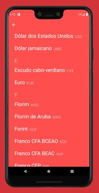 Cotação de Moedas | Indus Appstore | Screenshot