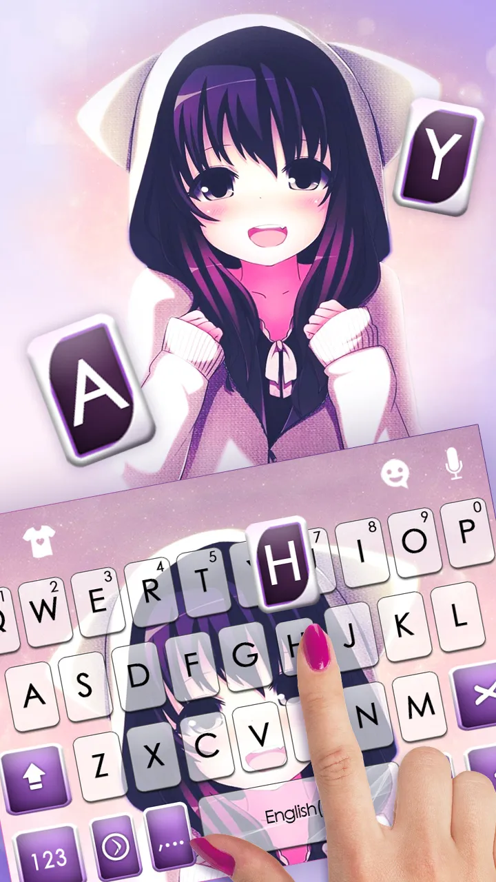 Anime Cat Girl Theme | Indus Appstore | Screenshot