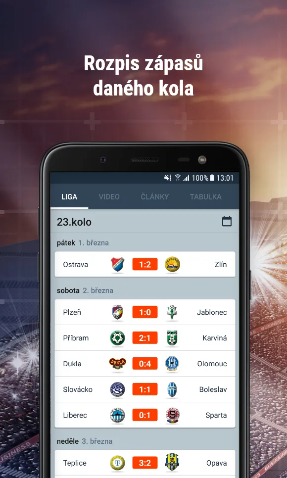 Liga živě | Indus Appstore | Screenshot