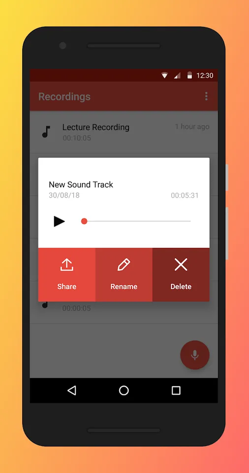 HD MP3 Voice Recorder | Indus Appstore | Screenshot