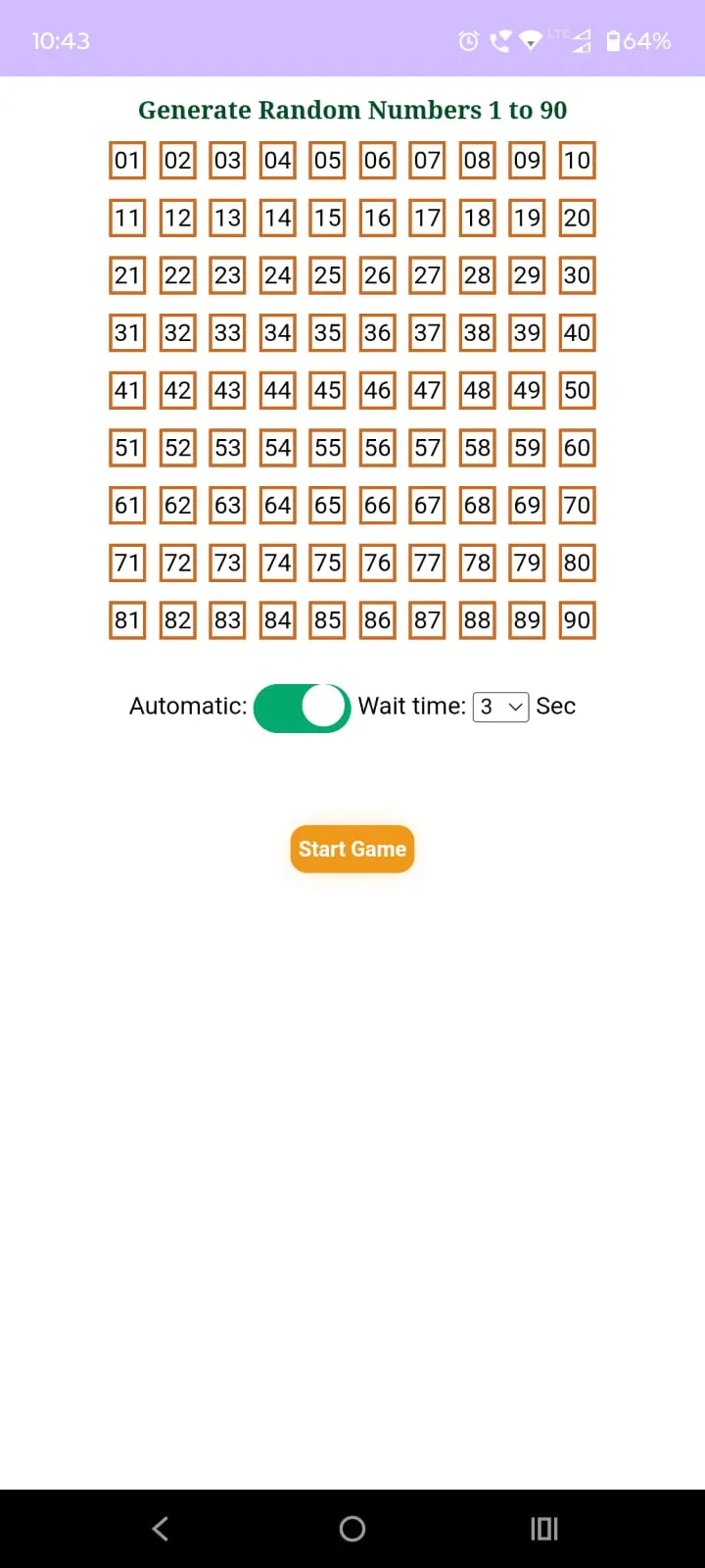 Housie Numbers 1 to 90 | Indus Appstore | Screenshot