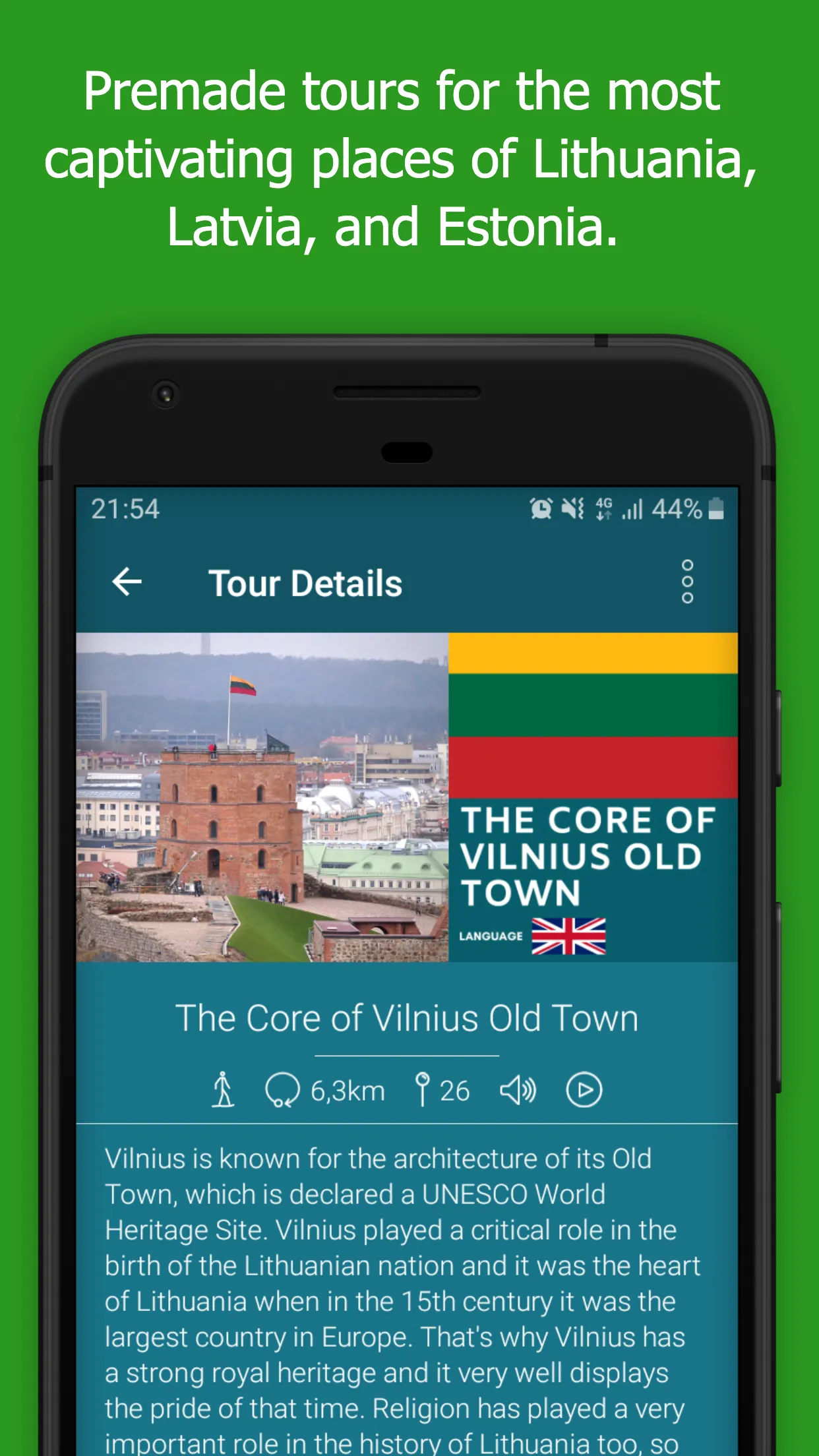 Tours Across Baltics | Indus Appstore | Screenshot