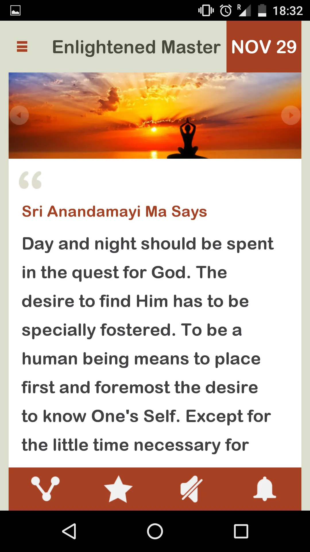 Enlightened Masters Daily | Indus Appstore | Screenshot