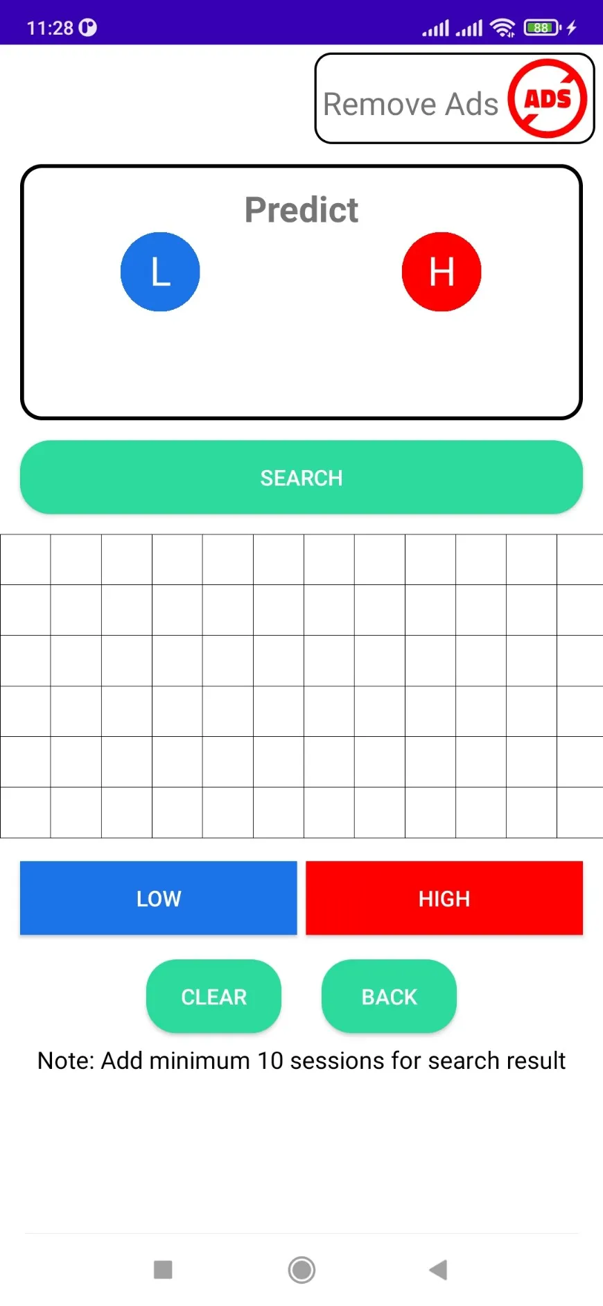 High - Low Predict Tool | Indus Appstore | Screenshot