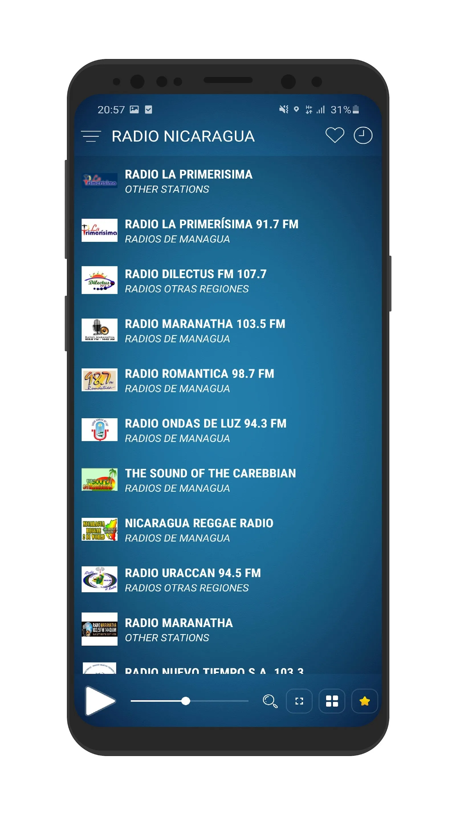 Nicaragua Radio Stations | Indus Appstore | Screenshot