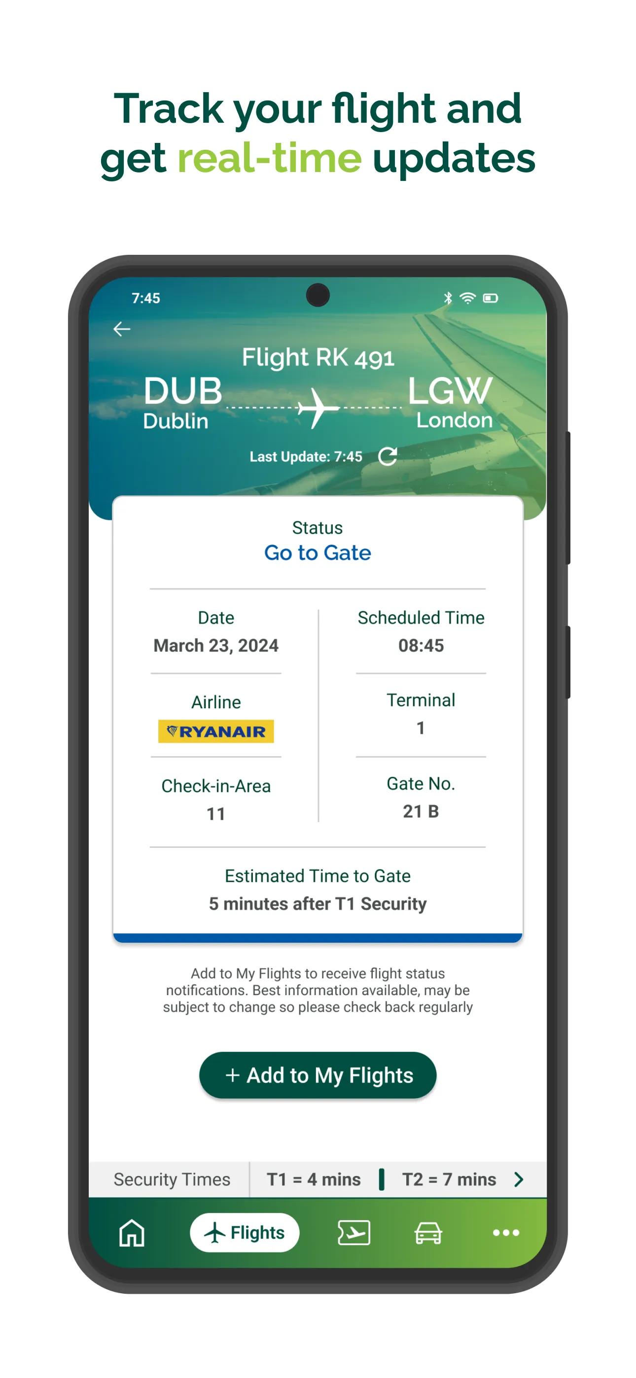 Dublin Airport (Official) | Indus Appstore | Screenshot