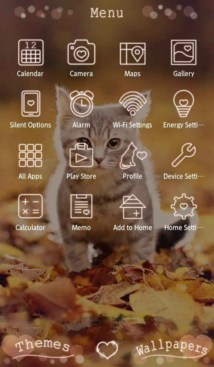 Kitten Autumn Theme +HOME | Indus Appstore | Screenshot