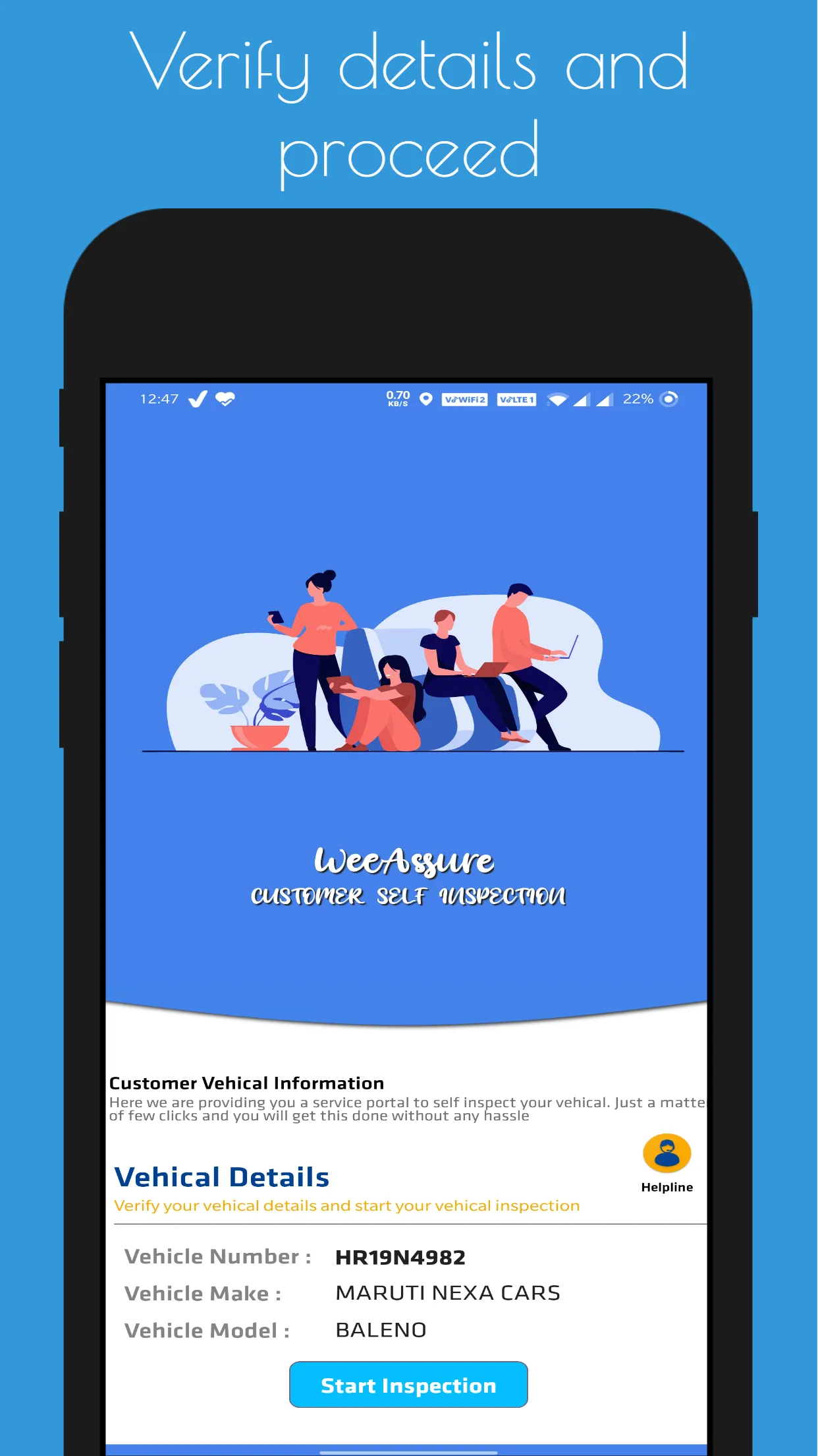 WeeAssure (Customer Self-Inspe | Indus Appstore | Screenshot