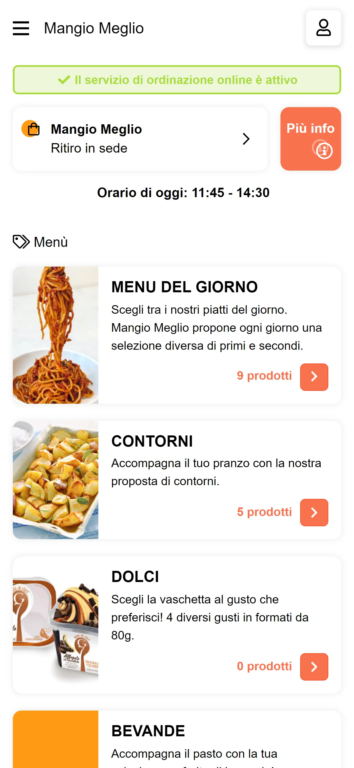 Mangio Meglio | Indus Appstore | Screenshot