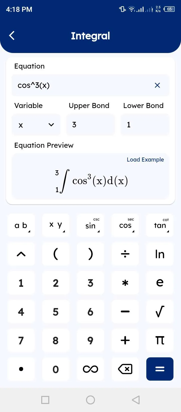 Integration Calculator App | Indus Appstore | Screenshot