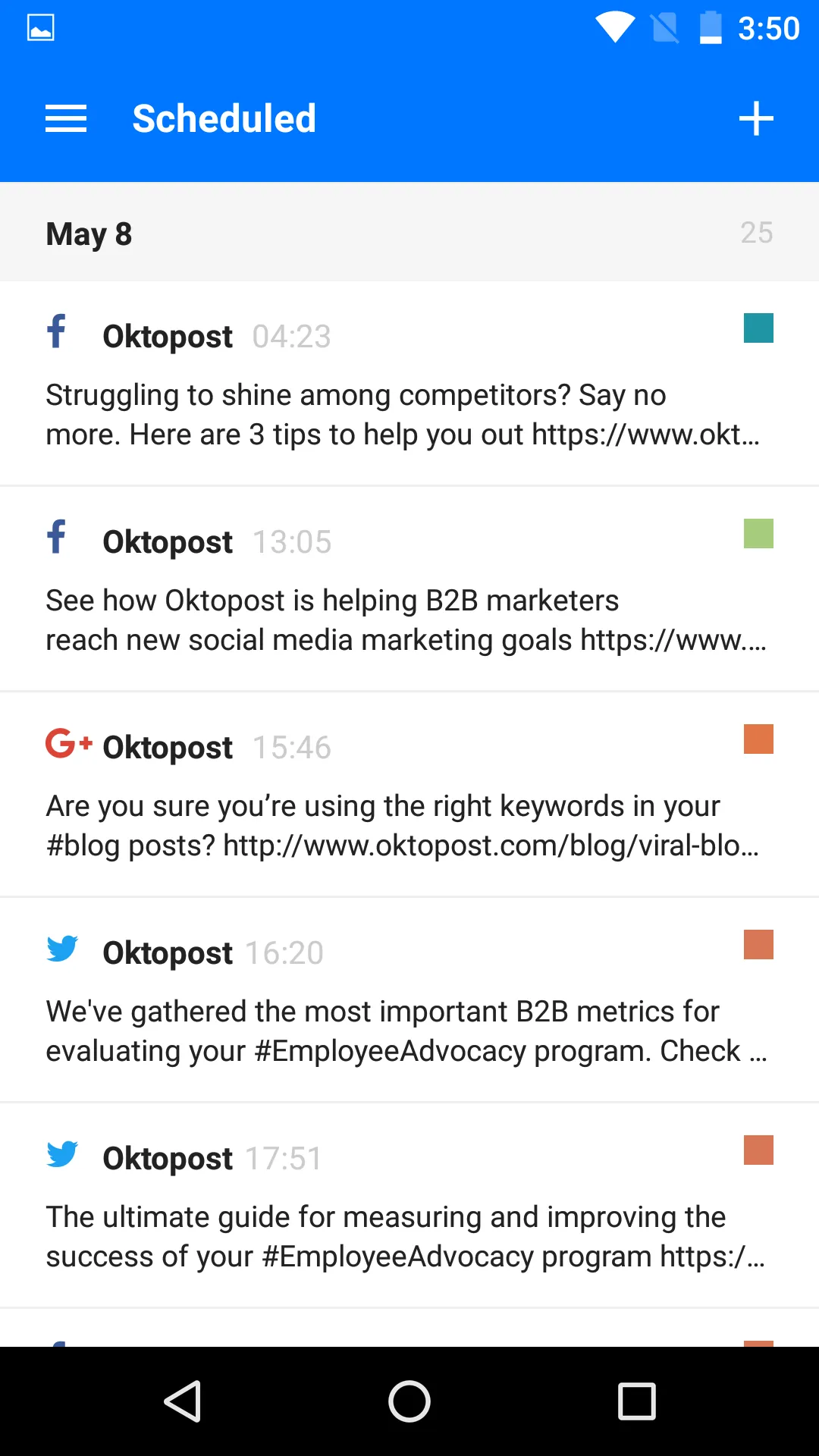 Oktopost | Indus Appstore | Screenshot