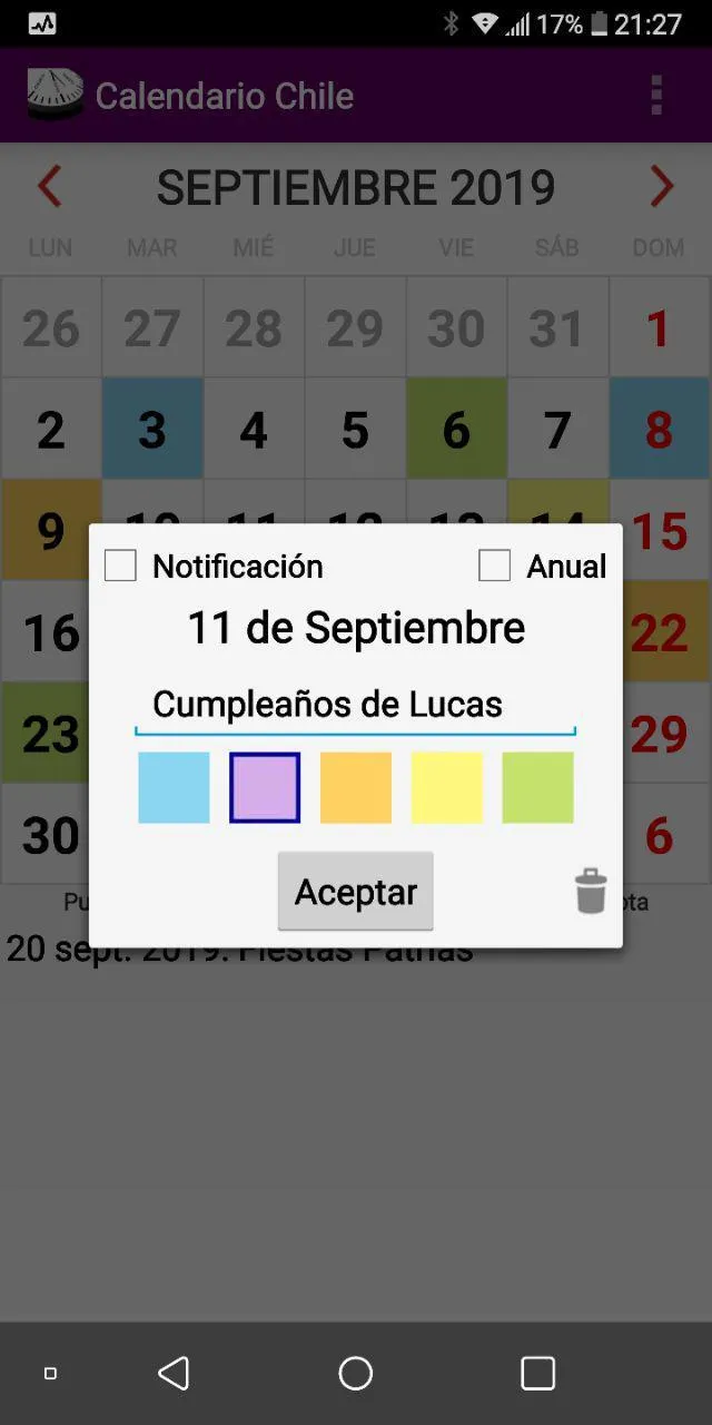 Calendario 2023 Feriados Chile | Indus Appstore | Screenshot