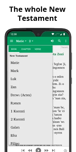 Bible in Yaouré- NT with audio | Indus Appstore | Screenshot