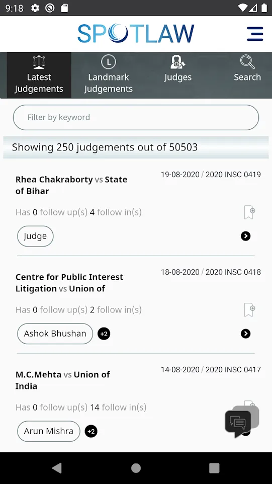 SpotLaw App for Supreme Court of India Judgements | Indus Appstore | Screenshot